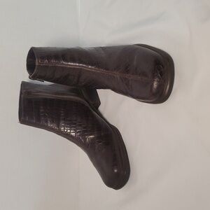 Brown Brazillian Leather ankle boots